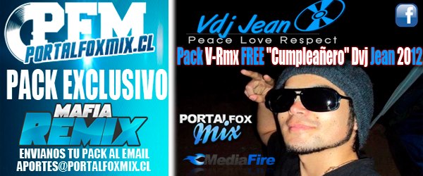4905: Pack V-Rmx Free «Cumpleañero» Dvj Jean 2012