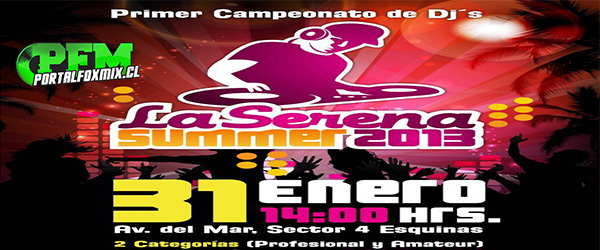 Noticias: 1er Campeonato de Dj’s de la Cuarta Region (31 enero 2013 La Serena)