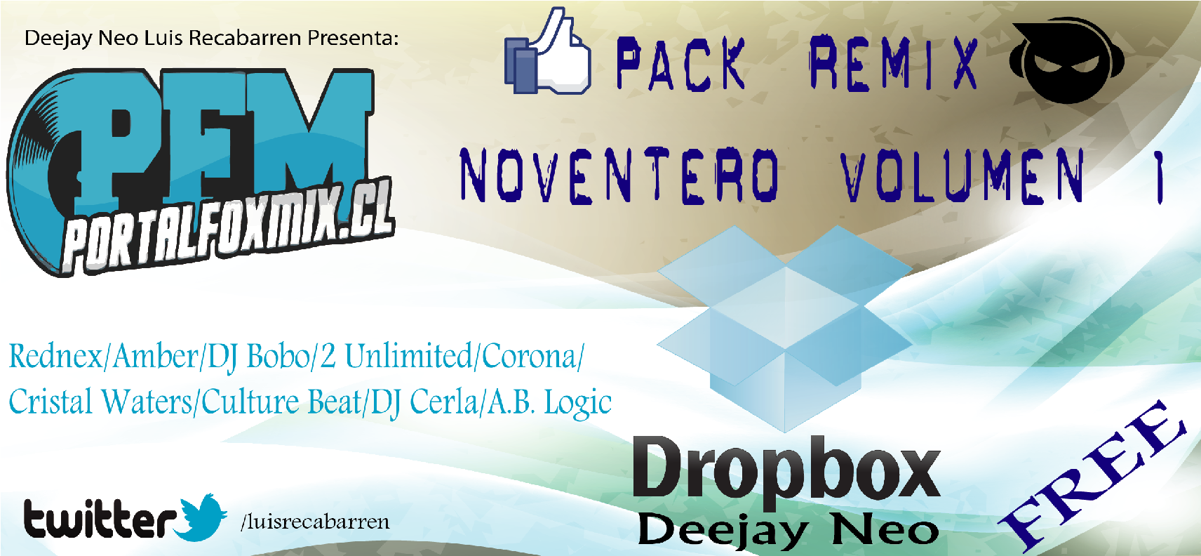 5120: Deejay Neo Luis Recabarren: Pack Noventero Remixes (Vol.1) 13 Remix Premiun