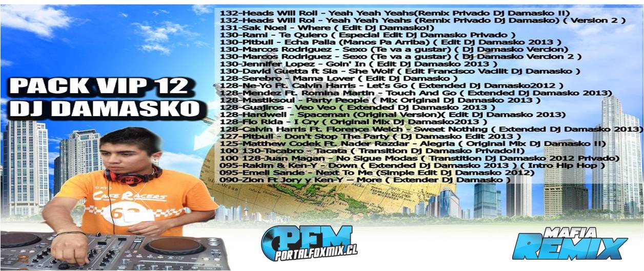 5349: Pack VIP Remix DJ DAMASKO Vol.12 (24 Track)