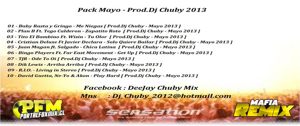 5399: Pack Mayo – Prod.Dj Chuby 2013 (10 Track)