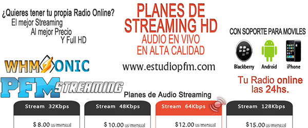 Quieres tener tu Propia Radio Online? Streaming de Audio Al mejor Precio!!!