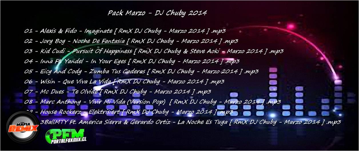 Pack Marzo- DJ Chuby 2014