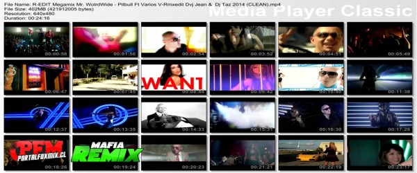 Megamix Mr. Worldwide – Pitbull Ft. Varios V-RmxEdit Dvj Jean & Dj Taz 2014 (CLEAN).mp4 (Resubido)