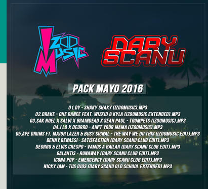 Pack Mayo Izoomusic & Dary Scanu