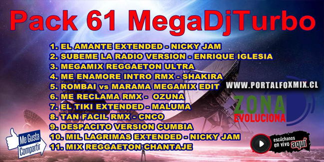 Pack 61 MegaDjTurbo 2018