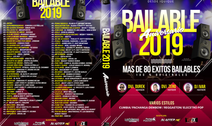 DVD FULL BAILABLE 2019 BY DVJ DUREK, DVJ ZERO, IVAR DJ (GRATUITO DISPONIBLE LIBERADO)