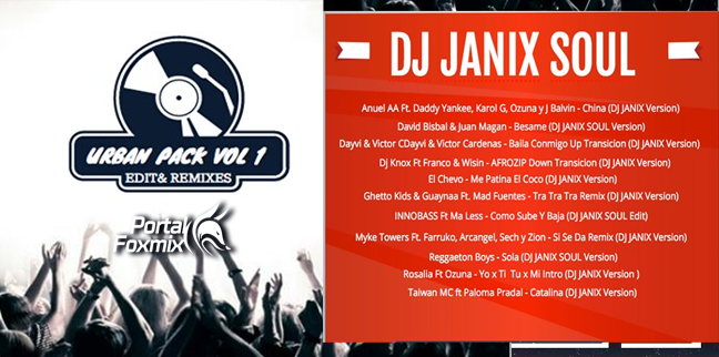 🔥Urban Pack Vol 1 (DJ JANIX SOUL 2019)🔥