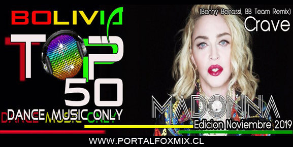 BoliviaTop50DanceMusicOnly – ClubDancePopRemixes Edicion Noviembre 2019