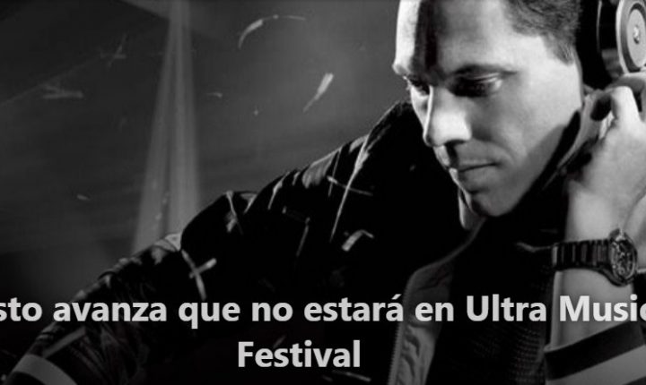 Tiësto avanza que no estará en Ultra Music Festival