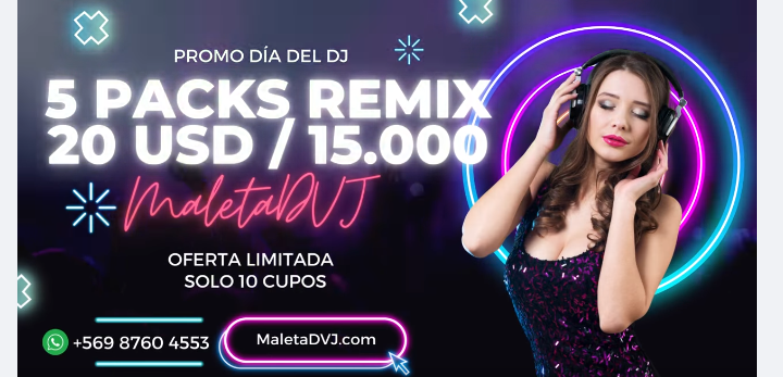 5 Packs Remix Premium 20 USD / 15.000 clp (Ofertazo Exclusivo MaletaDVJ.com & PFM)